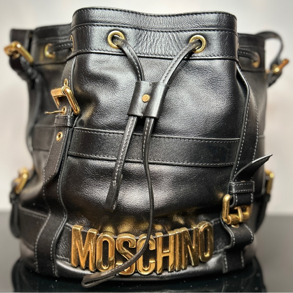 Moschino Logo Bucket bag